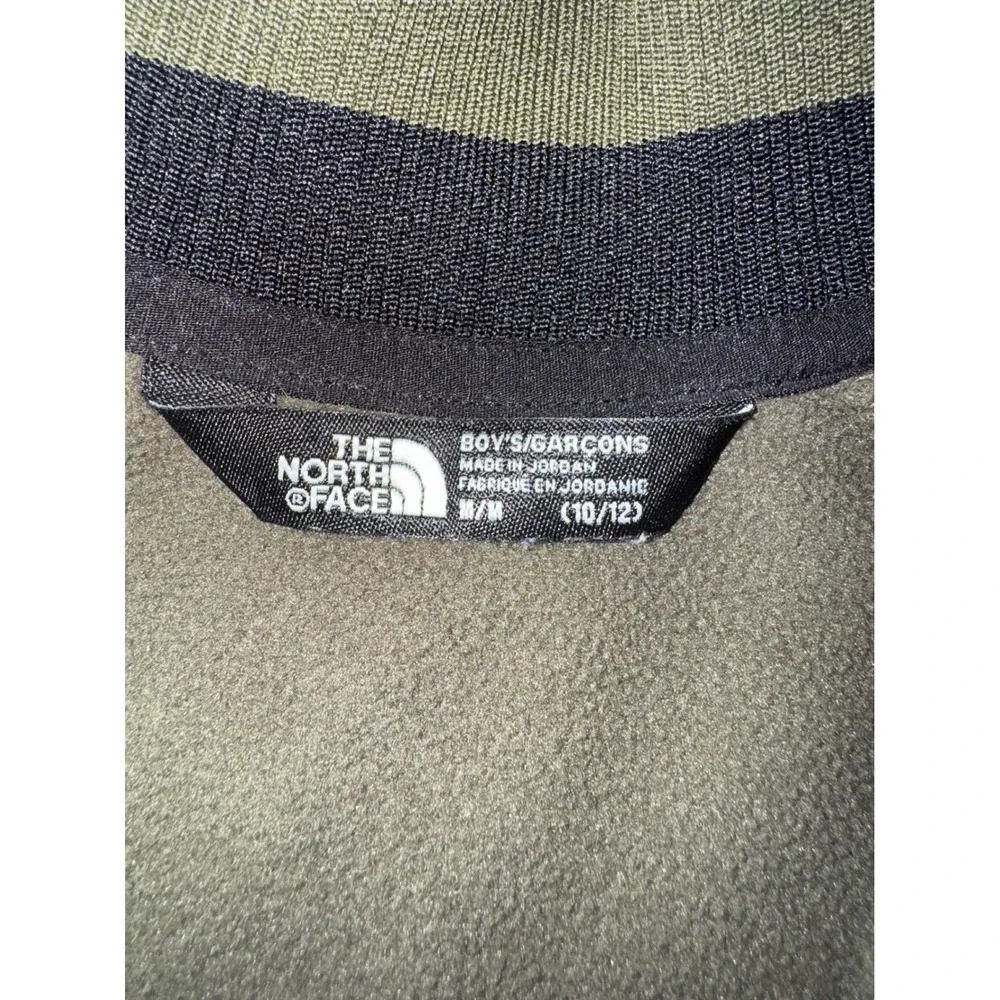 The North‎ Face Boys Takeback Track Olive Green & Black Full Zip  Size M 10 12